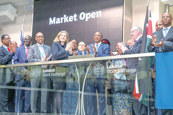President Uhuru Kenyatta on Tuesday visited London Stock Exchange in his United Kingdom tour which began on Monday.