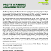 UMEM | Profit warning announcement