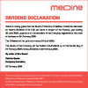 MSE | Declaration of dividend