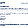 SBMH | Declaration of dividend