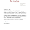 CUSTODYINS | Notices of board meeting