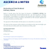 ASCE | Declaration of dividend