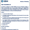 SBMH | Notice of annual general meeting