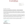 CUSTODYINS | Notice of board meeting