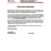 RDCP | Closed period announcement