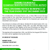 SUNBIRD | Final dividend payment notice