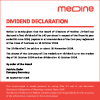 MSE | Declaration of dividend