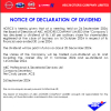 ABC.MU | Declaration of dividend