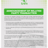 TNM | Related party transaction announcement